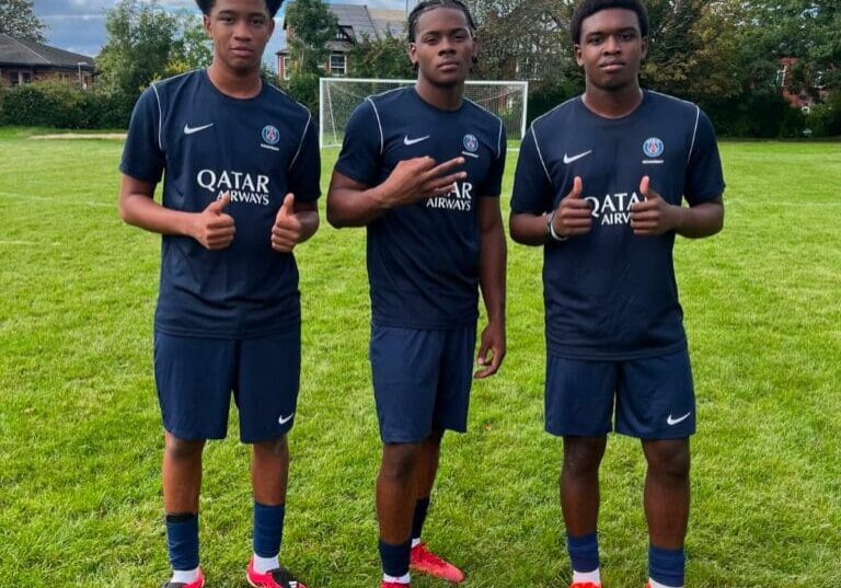 Ethan Camacho, Greg Williams and Joshua James representing Ackworth School